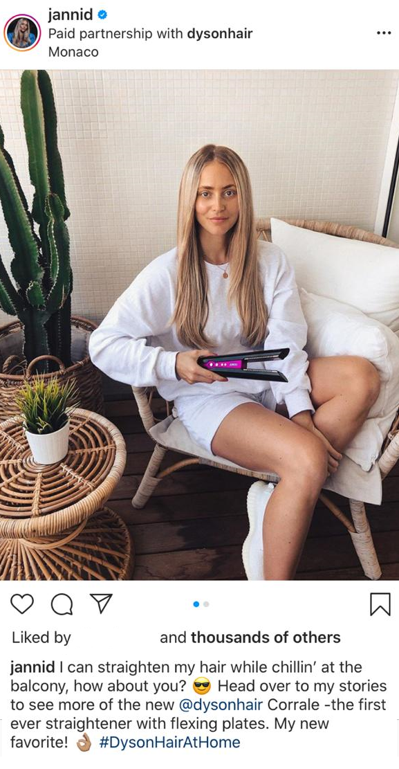 example of paid partnership